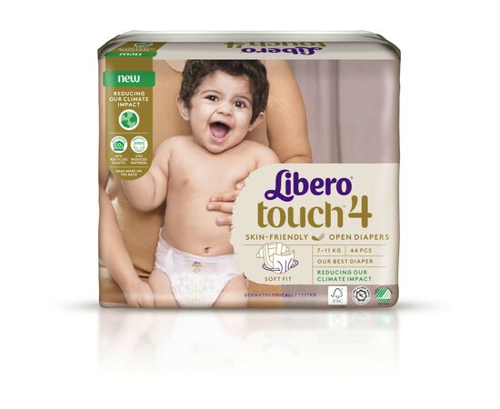 Подгузник Libero Touch Размер 4 (7-11 кг) 44 шт (7322541750217), изображение 2 Подгузник Libero Touch Размер 4 (7-11 кг) 44 шт (7322541750217), изображение 2
