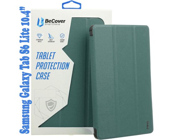 Чохол до планшета BeCover Soft Edge Pencil Mount Samsung Galaxy Tab S6 Lite 10.4 P610/P613/P615/P619 Dark Green (708353)