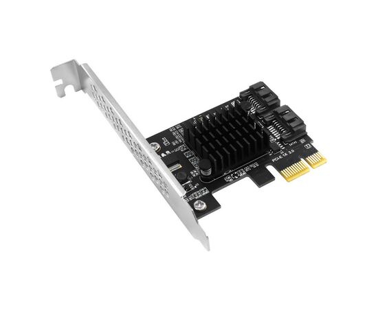 Контролер Dynamode PCI-E to 2 х SATA III (6 Gb/s), 2 ch (PCI-E-2xSATAIII-Marvell), зображення 2 Контролер Dynamode PCI-E to 2 х SATA III (6 Gb/s), 2 ch (PCI-E-2xSATAIII-Marvell), зображення 2
