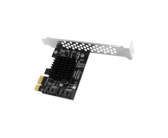 Контролер Dynamode PCI-E to 2 х SATA III (6 Gb/s), 2 ch (PCI-E-2xSATAIII-Marvell), зображення 5 Контролер Dynamode PCI-E to 2 х SATA III (6 Gb/s), 2 ch (PCI-E-2xSATAIII-Marvell), зображення 5