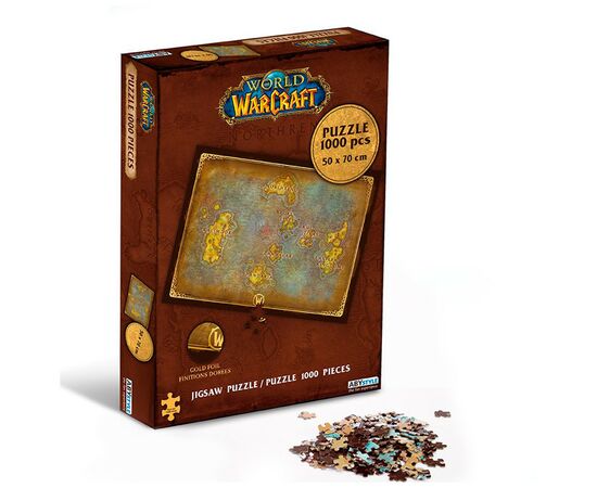 Пазл ABYstyle World of Warcraft Azeroth's map 1000 деталей (ABYJDP011), изображение 3 Пазл ABYstyle World of Warcraft Azeroth's map 1000 деталей (ABYJDP011), изображение 3