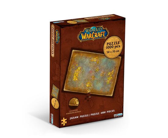 Пазл ABYstyle World of Warcraft Azeroth's map 1000 деталей (ABYJDP011)