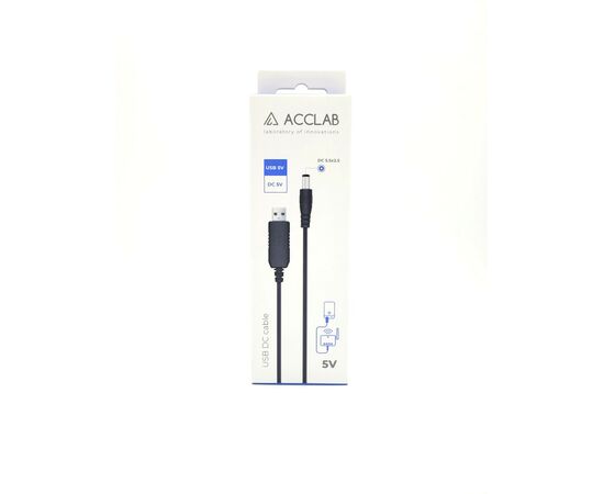 Кабель питания USB to DC 5.5х2.1mm 5V 1.5A ACCLAB (1283126552816), изображение 6 Кабель питания USB to DC 5.5х2.1mm 5V 1.5A ACCLAB (1283126552816), изображение 6