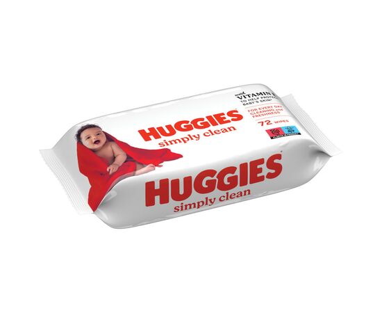 Детские влажные салфетки Huggies Simply Clean 72 шт (5029053582238), изображение 2 Детские влажные салфетки Huggies Simply Clean 72 шт (5029053582238), изображение 2