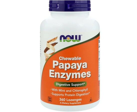 Травы Now Foods Пищеварительные Ферменты Папаи, Papaya Enzymes, 360 леденцов (NOW-02972)