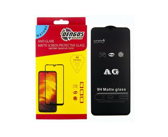 Стекло защитное Dengos Full Glue Matte Infinix Smart 6 black frame (TGFG-MATT-42)