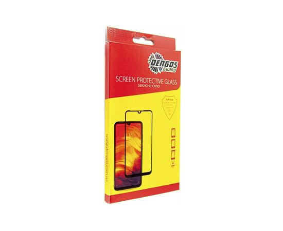 Стекло защитное Dengos Full Glue Infinix Hot 12 Play black frame (TGFG-248)
