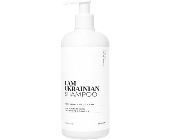 Шампунь DeLaMark I Am Ukrainian для нормального та жирного волосся 500 мл (4820152333155)