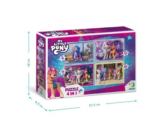Пазл DoDo 4 в 1 My Little Pony (200389), изображение 4 Пазл DoDo 4 в 1 My Little Pony (200389), изображение 4