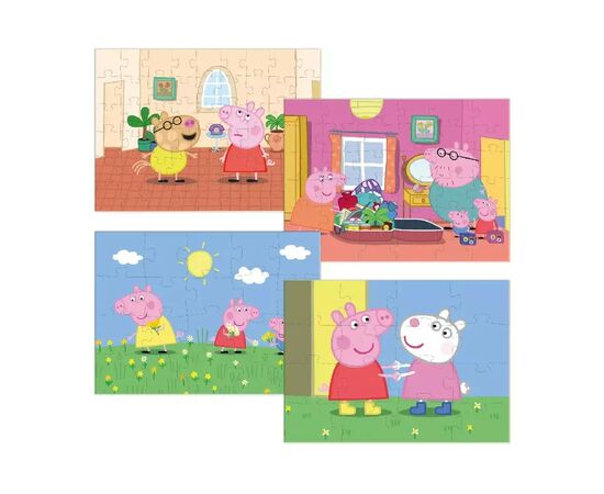 Пазл DoDo 4 в 1 Peppa Pig (200343), изображение 2 Пазл DoDo 4 в 1 Peppa Pig (200343), изображение 2