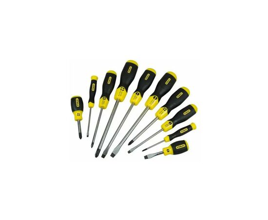 Набор отверток Stanley "CushionGrip", 10 предм (5 SL, 5 PH) (5-64-977), изображение 2 Набор отверток Stanley "CushionGrip", 10 предм (5 SL, 5 PH) (5-64-977), изображение 2