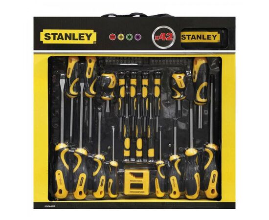 Набор отверток Stanley отверток 42 предм. + сумка для хранения (STHT0-62113), изображение 2 Набор отверток Stanley отверток 42 предм. + сумка для хранения (STHT0-62113), изображение 2