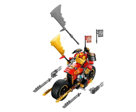 Конструктор LEGO Ninjago Робот-всадник Кая EVO 312 деталей (71783), изображение 4 Конструктор LEGO Ninjago Робот-всадник Кая EVO 312 деталей (71783), изображение 4