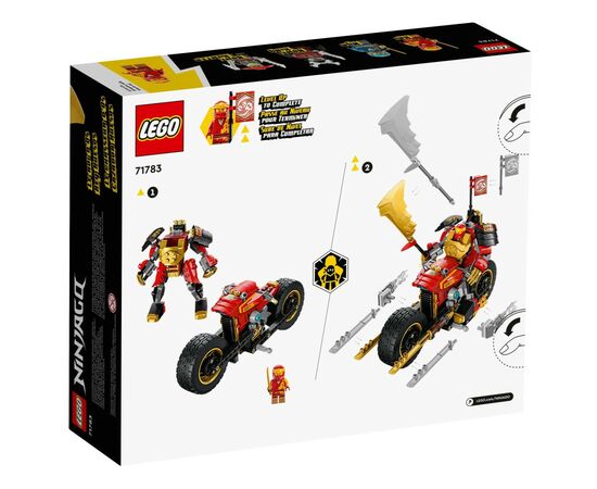 Конструктор LEGO Ninjago Робот-всадник Кая EVO 312 деталей (71783), изображение 6 Конструктор LEGO Ninjago Робот-всадник Кая EVO 312 деталей (71783), изображение 6
