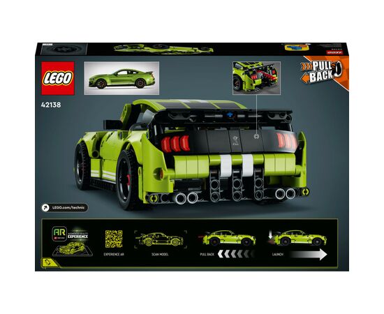 Конструктор LEGO Technic Ford Mustang Shelby GT500 544 деталі (42138), зображення 6 Конструктор LEGO Technic Ford Mustang Shelby GT500 544 деталі (42138), зображення 6