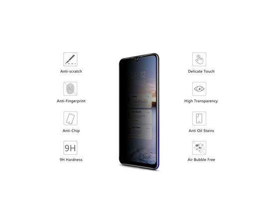 Скло захисне Drobak Anti Spy Samsung Galaxy M12 (474783), зображення 2 Скло захисне Drobak Anti Spy Samsung Galaxy M12 (474783), зображення 2
