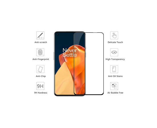 Скло захисне Drobak OnePlus 9 Black Frame A+ (474786), зображення 2 Скло захисне Drobak OnePlus 9 Black Frame A+ (474786), зображення 2