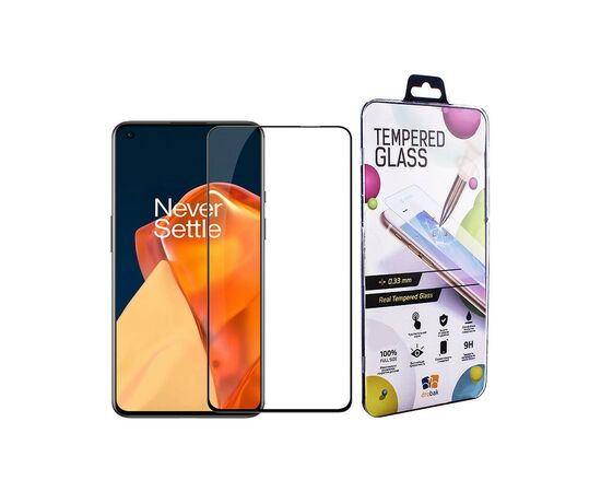 Стекло защитное Drobak OnePlus 9 Black Frame A+ (474786)