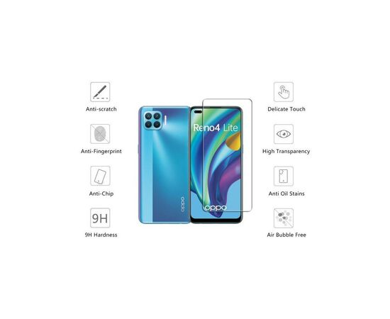 Стекло защитное Drobak OPPO Reno4 Lite (464633), изображение 2 Стекло защитное Drobak OPPO Reno4 Lite (464633), изображение 2