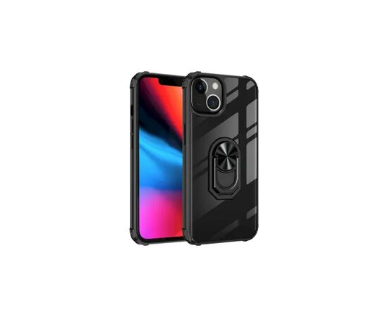 Чехол для моб. телефона Drobak Magnetic Ring Case with Airbag Apple iPhone 11 Pro Black (707013)