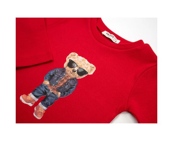 Кофта Breeze с мишкой (18152-98B-red), изображение 3 Кофта Breeze с мишкой (18152-98B-red), изображение 3