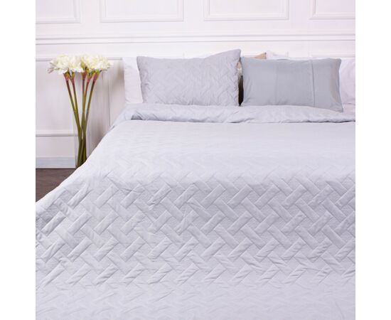 Покривало MirSon набір Deep Line №7104 Glacier Gray покривало 150х210 + 2 наволочки 50х70 (2200005622810), зображення 7 Покривало MirSon набір Deep Line №7104 Glacier Gray покривало 150х210 + 2 наволочки 50х70 (2200005622810), зображення 7