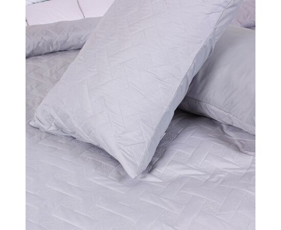 Покривало MirSon набір Deep Line №7104 Glacier Gray покривало 150х210 + 2 наволочки 50х70 (2200005622810), зображення 8 Покривало MirSon набір Deep Line №7104 Glacier Gray покривало 150х210 + 2 наволочки 50х70 (2200005622810), зображення 8