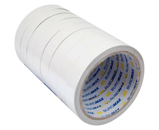 Скотч Buromax двухсторонний на тканевой основе 18 мм х 10 м Прозрачный (BM.7503), изображение 2 Скотч Buromax двухсторонний на тканевой основе 18 мм х 10 м Прозрачный (BM.7503), изображение 2