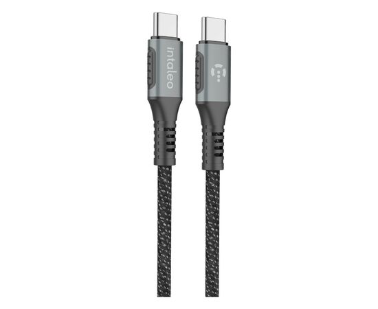 Дата кабель Type-C to Type-C 1.2m CBGPD60WTT1 60W grey Intaleo (1283126518096)