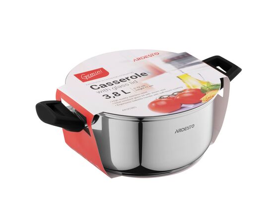 Кастрюля Ardesto Gemini с бакелитовыми ручками 3,8 л (AR3538G), изображение 4 Кастрюля Ardesto Gemini с бакелитовыми ручками 3,8 л (AR3538G), изображение 4