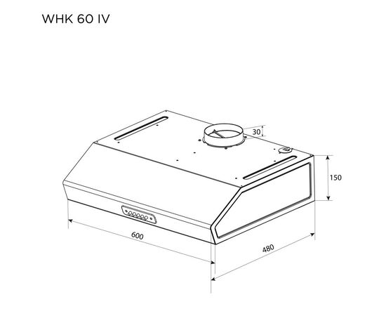 Вытяжка кухонная Pyramida WHK 60 IV, изображение 7 Вытяжка кухонная Pyramida WHK 60 IV, изображение 7