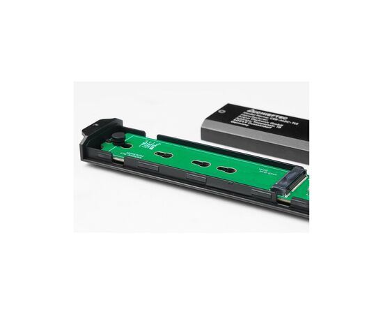 Карман внешний Chieftec M.2 PCIe NVMe/SATA SSD CEB-M2C-TLE USB 3.2 Gen2 Type-C Tool-Less Alum/Plastic (CEB-M2C-TLE), изображение 4 Карман внешний Chieftec M.2 PCIe NVMe/SATA SSD CEB-M2C-TLE USB 3.2 Gen2 Type-C Tool-Less Alum/Plastic (CEB-M2C-TLE), изображение 4