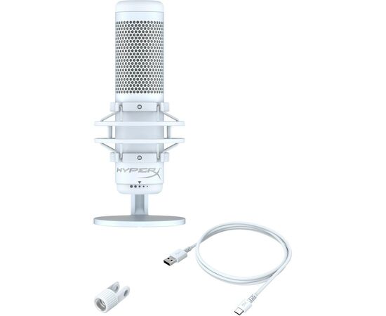 Мікрофон HyperX QuadCast S White (519P0AA), зображення 7 Мікрофон HyperX QuadCast S White (519P0AA), зображення 7