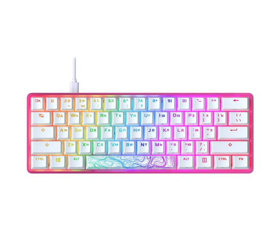 Клавиатура HyperX Alloy Origins 60 Pink (572Y6AA), изображение 6 Клавиатура HyperX Alloy Origins 60 Pink (572Y6AA), изображение 6
