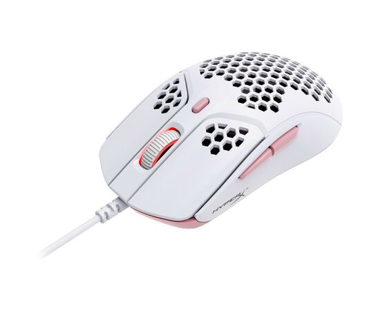 Мышка HyperX Pulsefire Haste White-Pink (4P5E4AA), изображение 2 Мышка HyperX Pulsefire Haste White-Pink (4P5E4AA), изображение 2