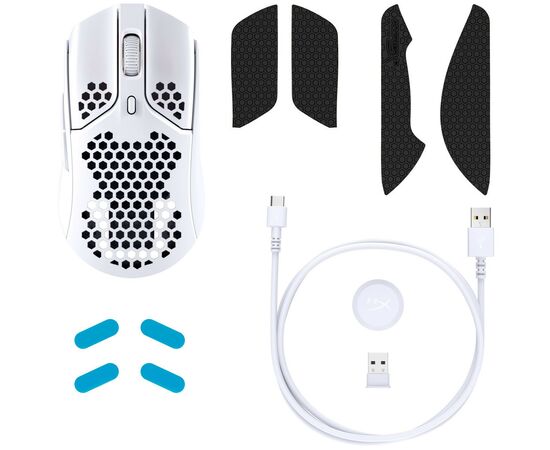 Мышка HyperX Pulsefire Haste Wireless White (4P5D8AA), изображение 8 Мышка HyperX Pulsefire Haste Wireless White (4P5D8AA), изображение 8