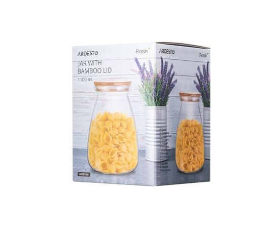 Ємність для сипучих продуктів Ardesto Fresh Hourglass 1100 мл (AR1311BH), зображення 2