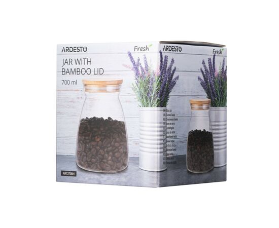 Ємність для сипучих продуктів Ardesto Fresh Hourglass 700 мл (AR1370BH), зображення 2