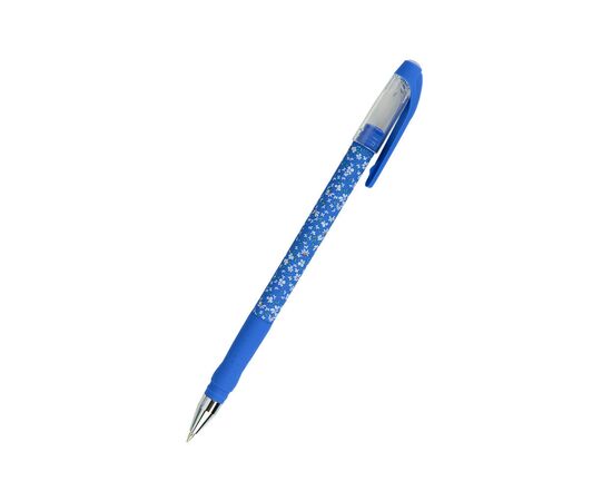 Ручка шариковая Axent Blue floral, синяя (AB1049-36-A)