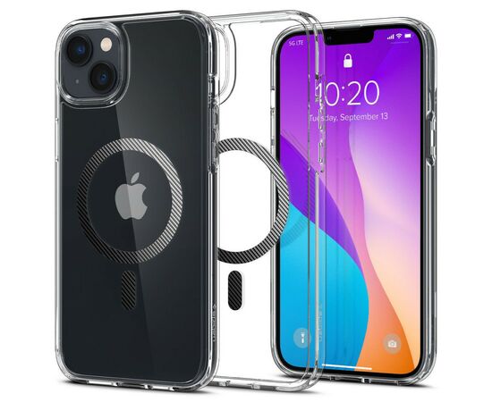 Чехол для моб. телефона Spigen Apple Iphone 14 Plus Ultra Hybrid MagFit, Carbon Fiber (ACS04904), изображение 3 Чехол для моб. телефона Spigen Apple Iphone 14 Plus Ultra Hybrid MagFit, Carbon Fiber (ACS04904), изображение 3