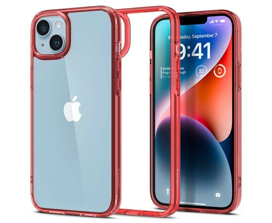 Чехол для моб. телефона Spigen Apple iPhone 14 Plus Ultra Hybrid, Red Crystal (ACS04896), изображение 5