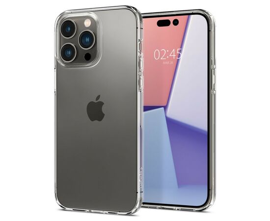 Чехол для моб. телефона Spigen Apple iPhone 14 Pro Crystal Flex, Crystal Clear (ACS04663), изображение 3 Чехол для моб. телефона Spigen Apple iPhone 14 Pro Crystal Flex, Crystal Clear (ACS04663), изображение 3