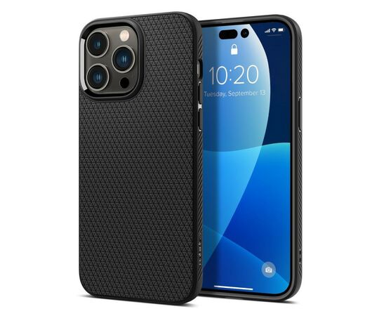 Чехол для моб. телефона Spigen Apple iPhone 14 Pro Liquid Air, Matte Black (ACS04957), изображение 3 Чехол для моб. телефона Spigen Apple iPhone 14 Pro Liquid Air, Matte Black (ACS04957), изображение 3