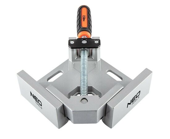 Струбцина Neo Tools угловая, алюминиевая, направляющая 95 мм, 70х70мм (45-490)