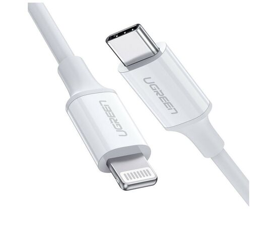 Дата кабель USB-C to Lightning 2.0m US1713A Nickel Plating ABS Shell White Ugreen (60749)