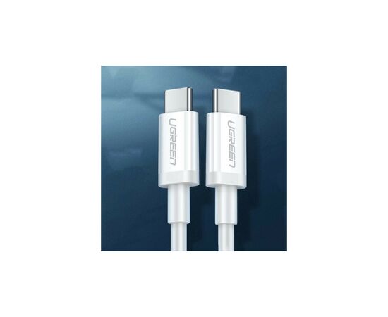 Дата кабель USB-C to USB-C 1.5m US264 18W ABS Cover White Ugreen (60519), изображение 3