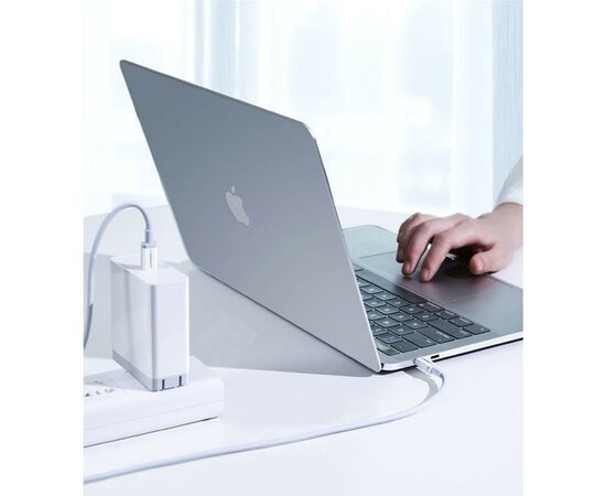 Дата кабель USB-C to USB-C 1.5m US264 18W ABS Cover White Ugreen (60519), изображение 4