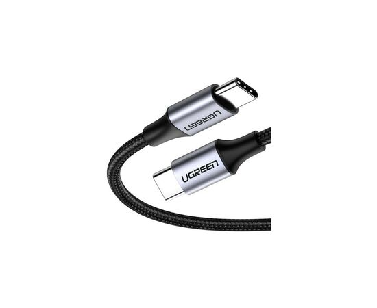 Дата кабель USB-C to USB-C 2.0m US261 18W Round Cable Nickel Plating Aluminum Shell Black Ugreen (50152), изображение 2 Дата кабель USB-C to USB-C 2.0m US261 18W Round Cable Nickel Plating Aluminum Shell Black Ugreen (50152), изображение 2