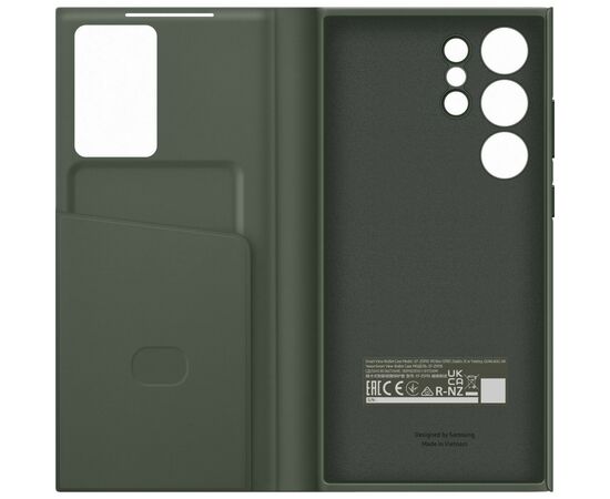 Чехол для мобильного телефона Samsung Galaxy S23 Ultra Smart View Wallet Case Khaki (EF-ZS918CGEGRU), изображение 3 Чехол для мобильного телефона Samsung Galaxy S23 Ultra Smart View Wallet Case Khaki (EF-ZS918CGEGRU), изображение 3