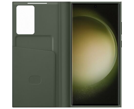 Чехол для мобильного телефона Samsung Galaxy S23 Ultra Smart View Wallet Case Khaki (EF-ZS918CGEGRU), изображение 4 Чехол для мобильного телефона Samsung Galaxy S23 Ultra Smart View Wallet Case Khaki (EF-ZS918CGEGRU), изображение 4